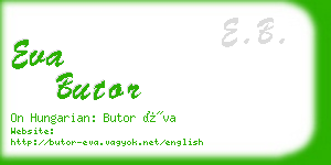 eva butor business card